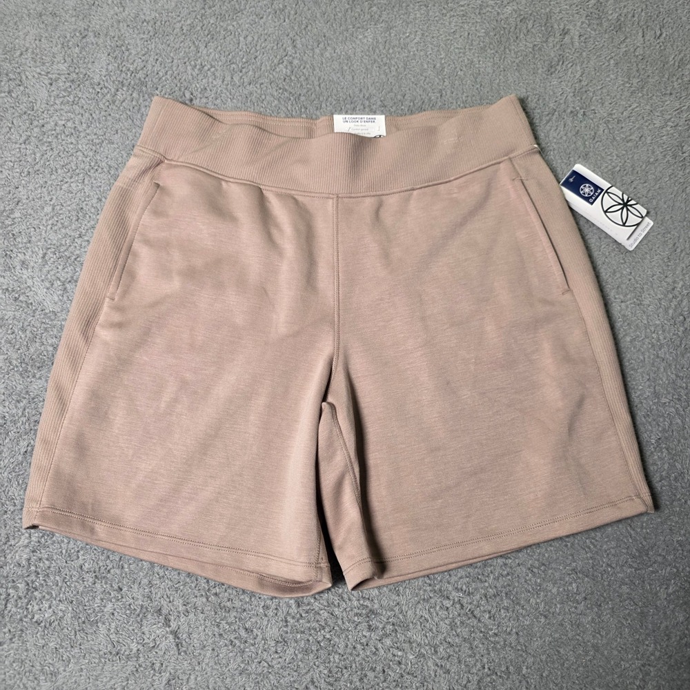 Gaiam Womens Large Hudson Rib Mix Short Etherea Pink Mauve GAW241SH11007